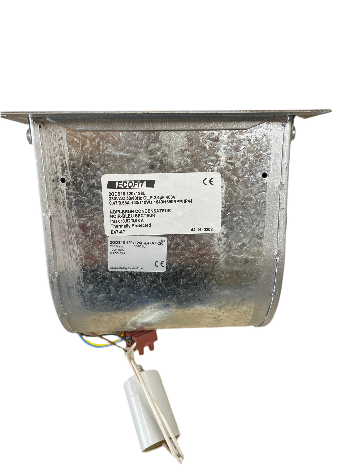 Moteur extracteur d’air ECOFIT G9G146‑EF47‑28 – Occasion, bon état